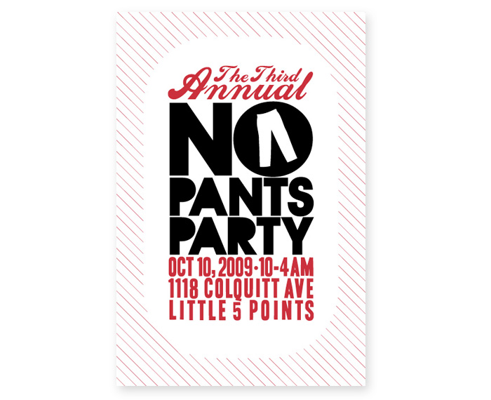 No Pants Party Poster